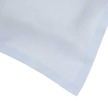 Huddleson Sky Blue Square Linen Tablecloth
