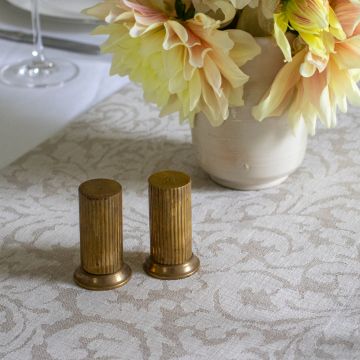 Woven Damask Fabric by the Yard - Double Width 120 Inch