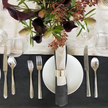 Cinta Black Border Linen Napkin