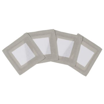 Cinta Concrete Border Cocktail Napkin