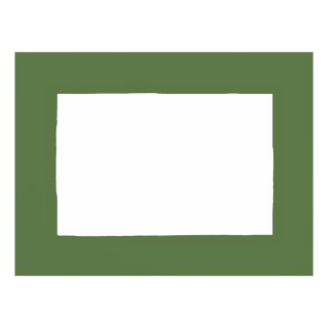 Huddleson Cinta Grass Green Border White Linen Placemat