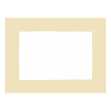 Huddleson white linen placemat gold border