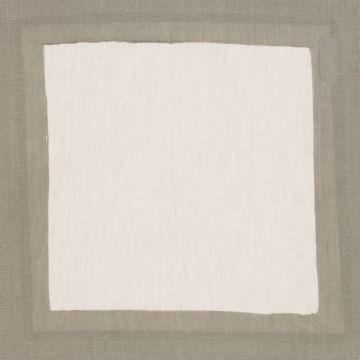 Cinta Natural Linen Napkin with Herb Green Sage Border