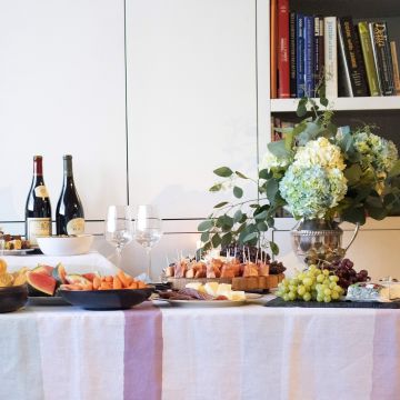 Cinta Pastel Rectangular Linen Tablecloth