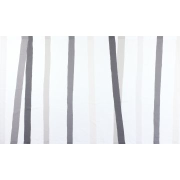 white linen tablecloth grey charcoal ivory stripes