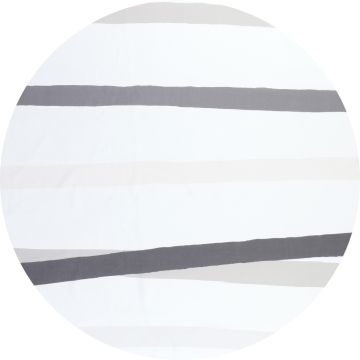 Cinta Grey Round Linen Tablecloth