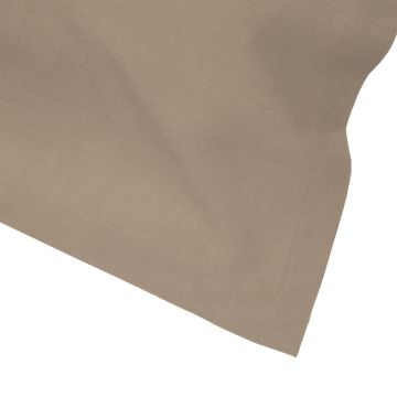 Coffee Brown square linen tablecloth