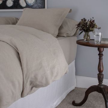 Dark Natural Linen Pillow Sham (Pair)