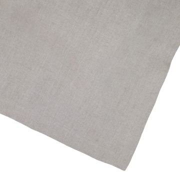 Dark Natural Square Linen Tablecloth 