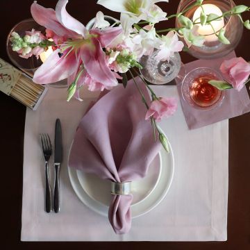 Pink Linen Placemat