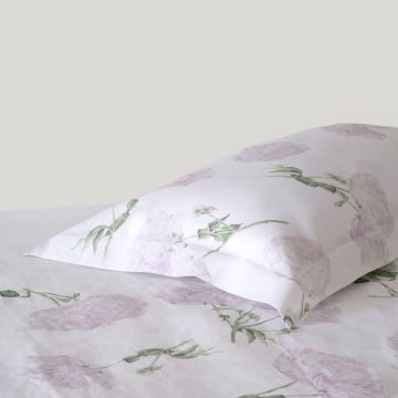 Peony Floral Linen Pillow Sham (Pair)