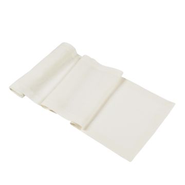 ivory cream pure linen table runner