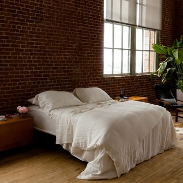 Huddleson Ivory Linen Duvet Cover