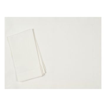 Huddleson ivory linen placemat