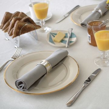 Silver Grey Linen Napkin