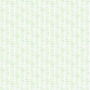 Leaf print green and white square linen tablecloth 