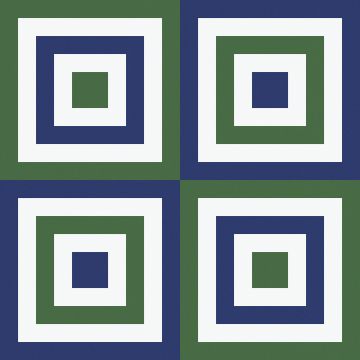 Huddleson Maze Blue Green Geometric Linen Napkin