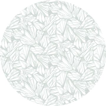 Aqua round linen tablelcoth