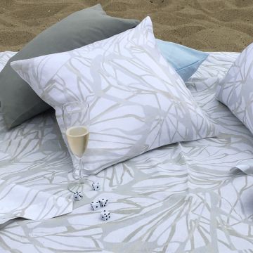 Melita Metallic Linen Pillow