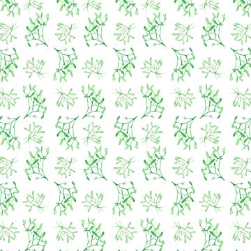 Mistletoe Square Linen Tablecloth Christmas Green and White