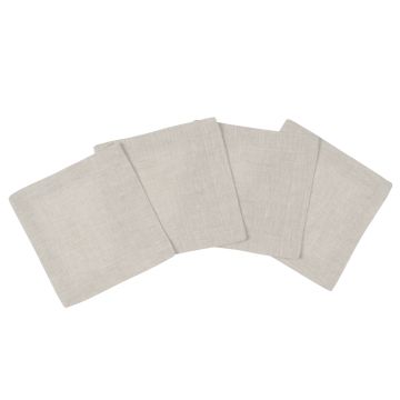 Huddleson Natural Linen Cocktail Napkin Coaster