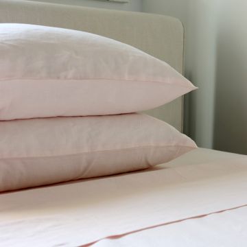 Pink Linen Top Sheet