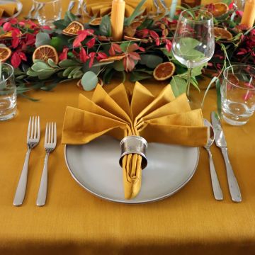 Saffron Gold Linen Napkin
