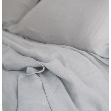 Silver Grey Linen Sheet Set