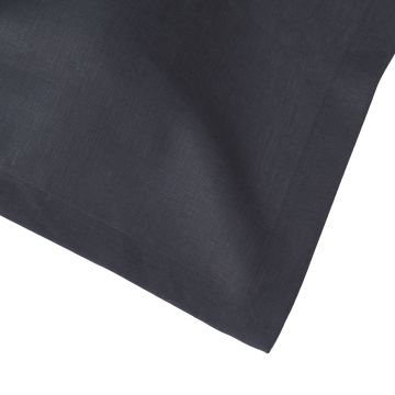 Slate charcoal grey square linen tablecloth