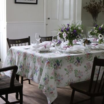 Printed Linen Fabric by the Yard - Double Width 120 Inch