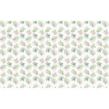 Sweet Pea floral linen tablecloth
