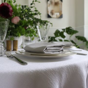 Faux Linen Fabric By The Yard - Double Width 110 Inch