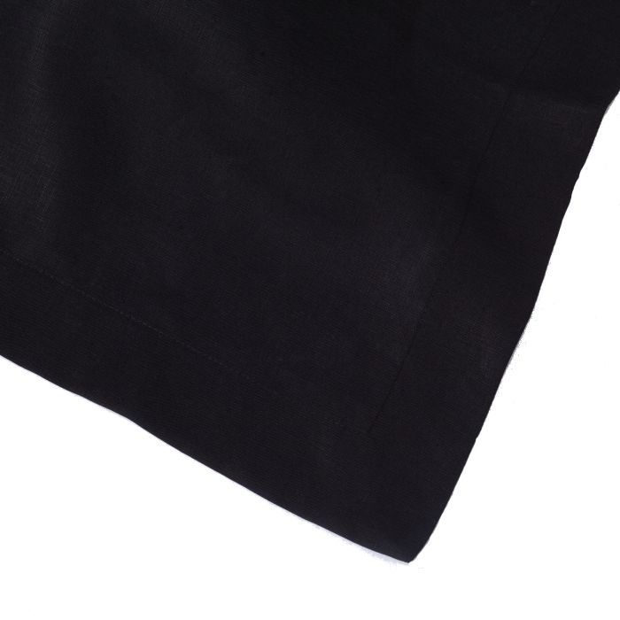 Black Linen Rectangular Tablecloth
