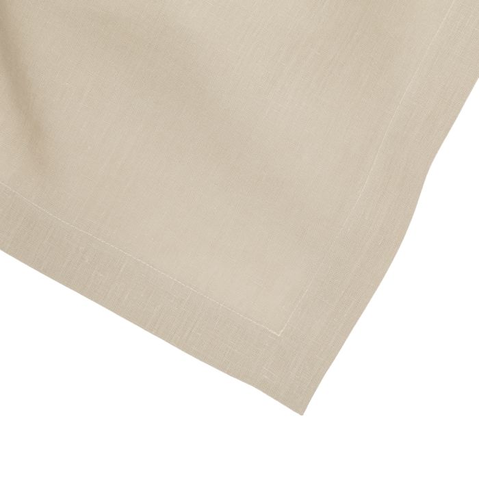 Camel square linen tablecloth caramel honey sable color 