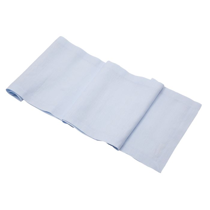 Chambray Blue Linen Table Runner
