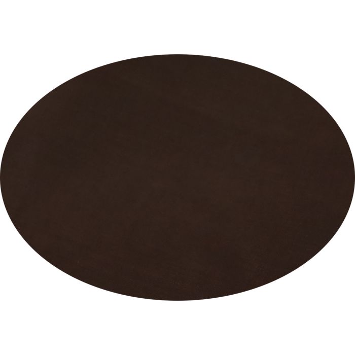 Chocolate Brown Oval Linen Tablecloth