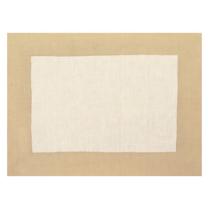 Huddleson Cant Natural Linen Placemat with Gold Placemat