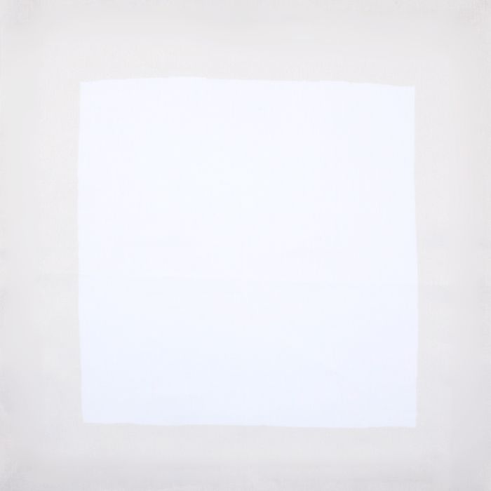 White linen napkin ivory cream border