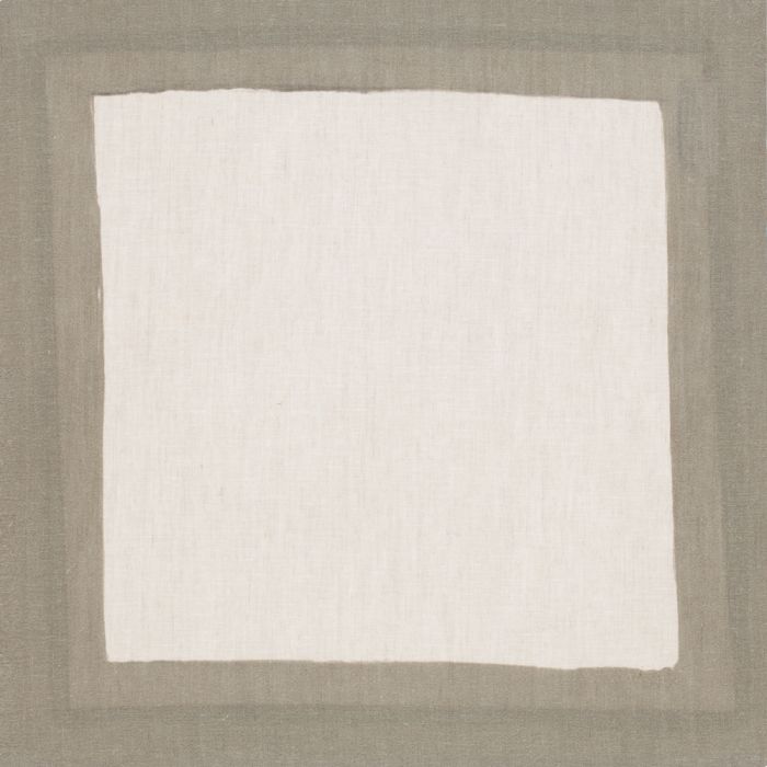 Cinta Natural Linen Napkin with Herb Green Sage Border