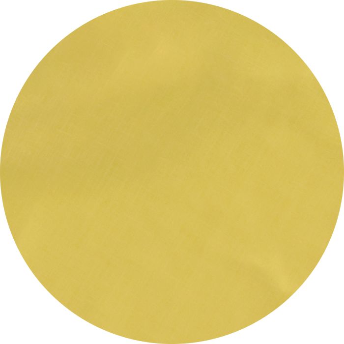 Huddleson Citron Yellow Gold Round Linen Tablecloth 