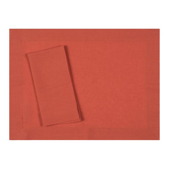 Lobster Orange Pumpkin Tangerine Linen Placemat