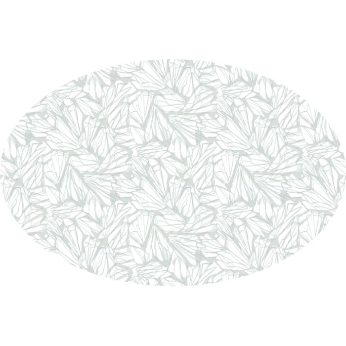 Aqua green blue butterfly marble linen oval tablecloth