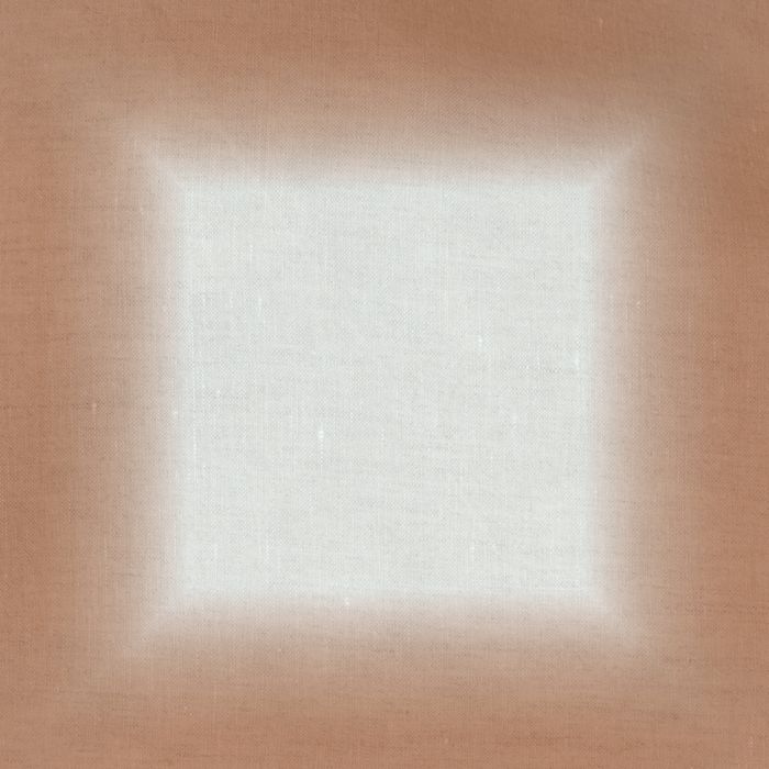 Ombre Square Tablecloth Terracotta Natural Linen