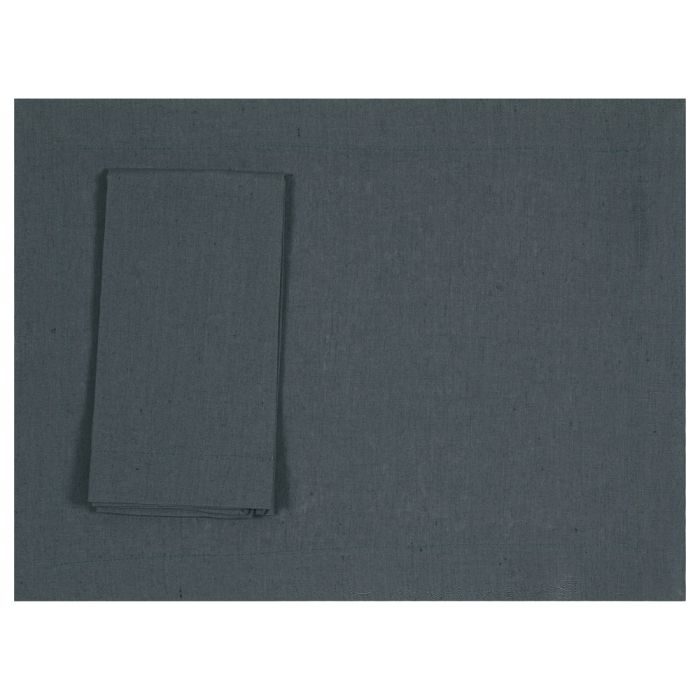 Petrol forest green linen placemat