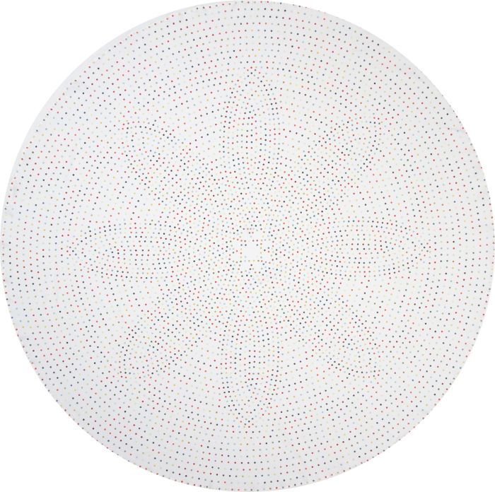 round tablecloth polka dot multicolor