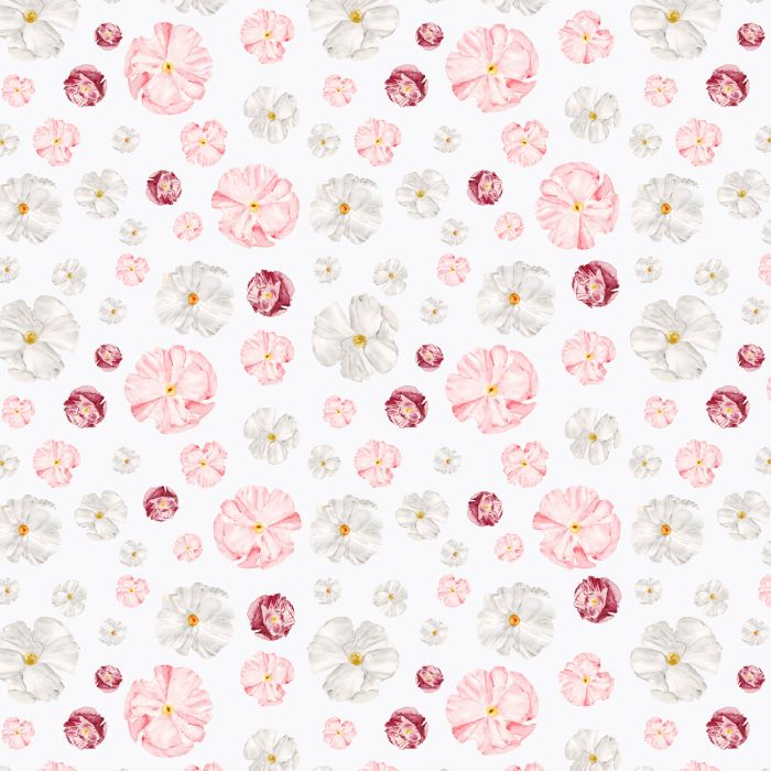 Poppy Print Floral Square Linen Tablecloth 