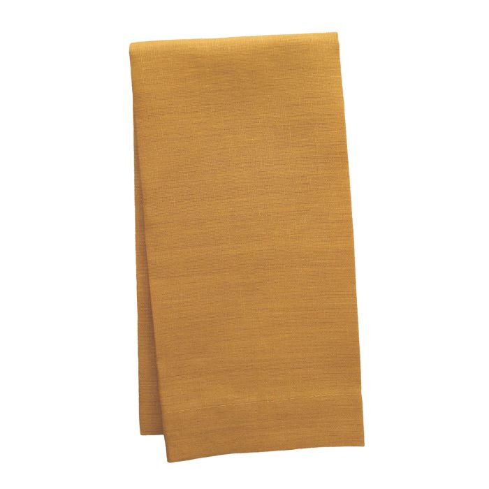 Saffron gold linen napkin