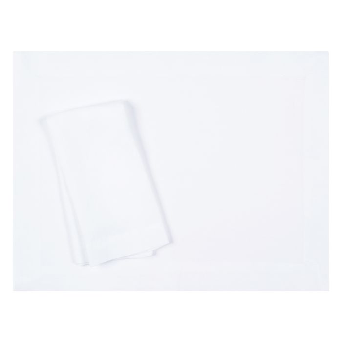 white pure linen cloth placemat