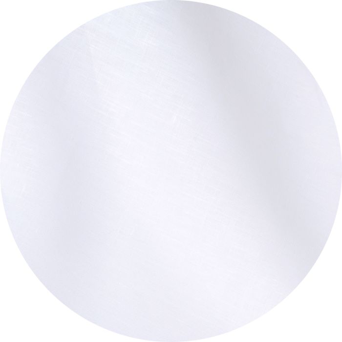 White round tablecloth pure Italian linen