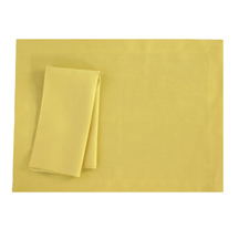 Citron Yellow Linen Placemat <br>$18